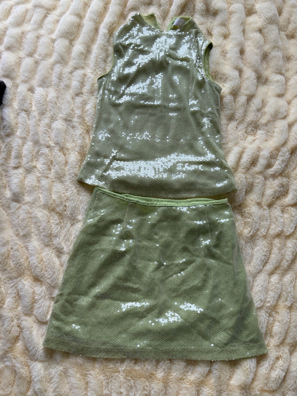 Misguided green sparkly set